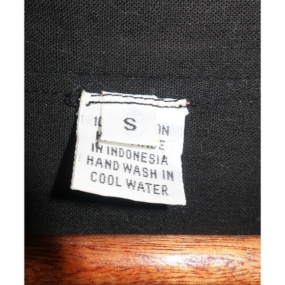 Batik Indonesian Artsy Jacket Art to Wear  Boho 100% Rayon Pink Umbrellas Coin S - Picture 5 of 9